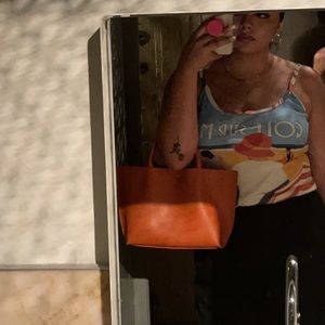 ORANGE STATEMENT BAG